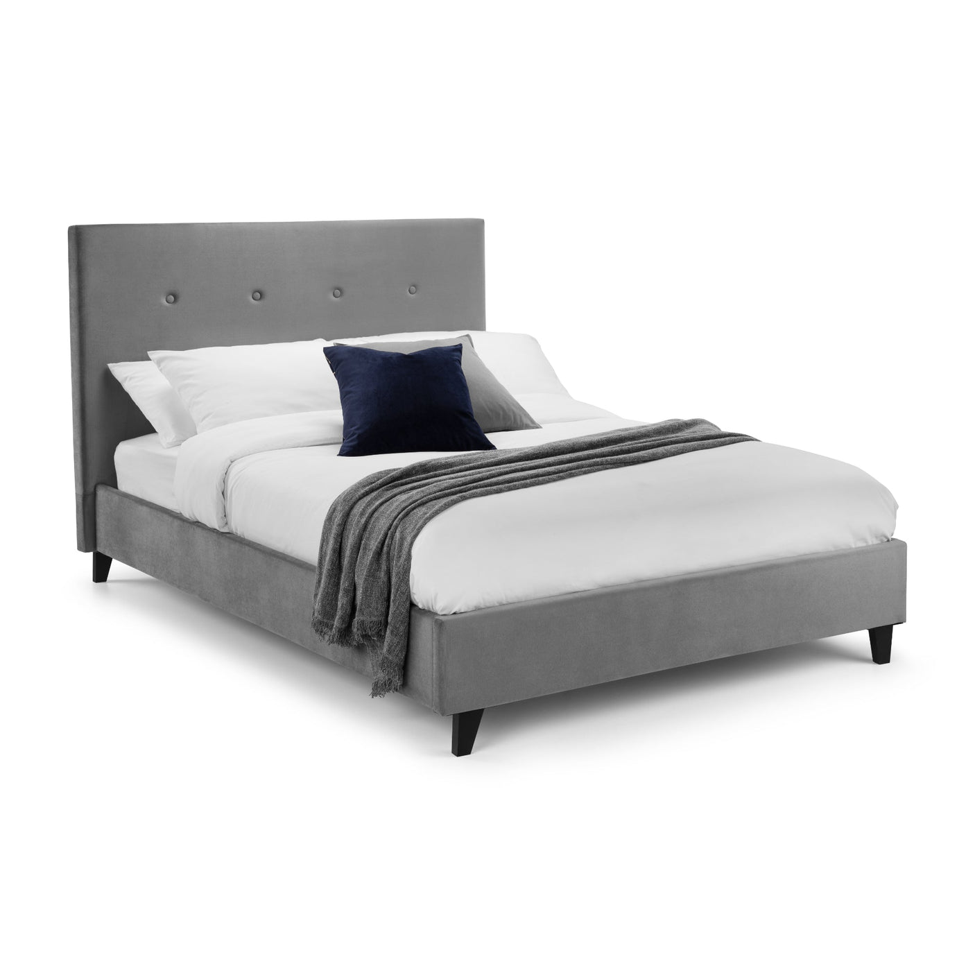 Shoreditch High Headboard Bed - Grey / King - SHO204