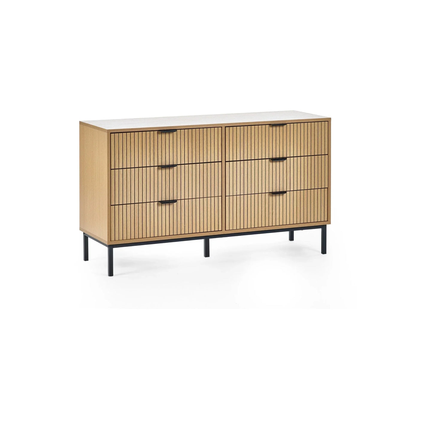 Sia 6 Drawer Chest - Light Brown - SIA005