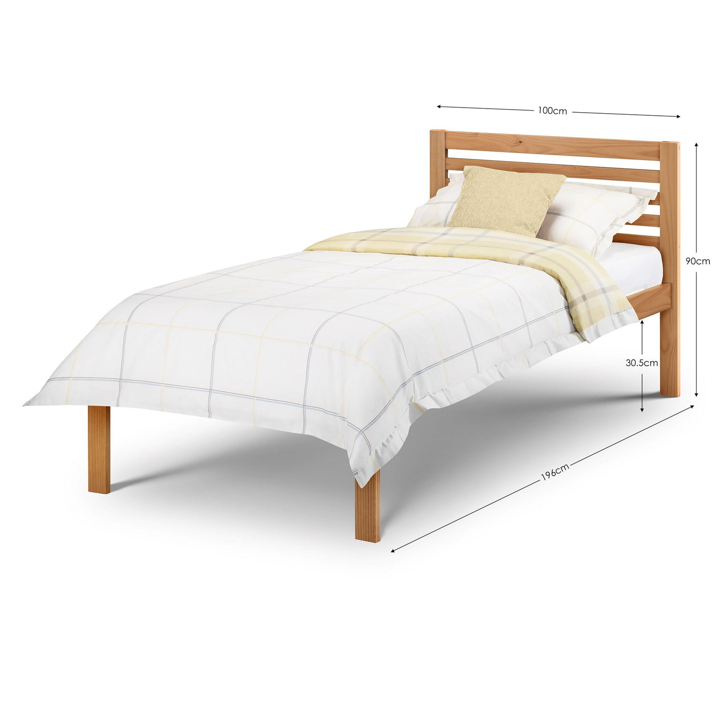 Slocum Bed - Light Grey / Single - SLO103