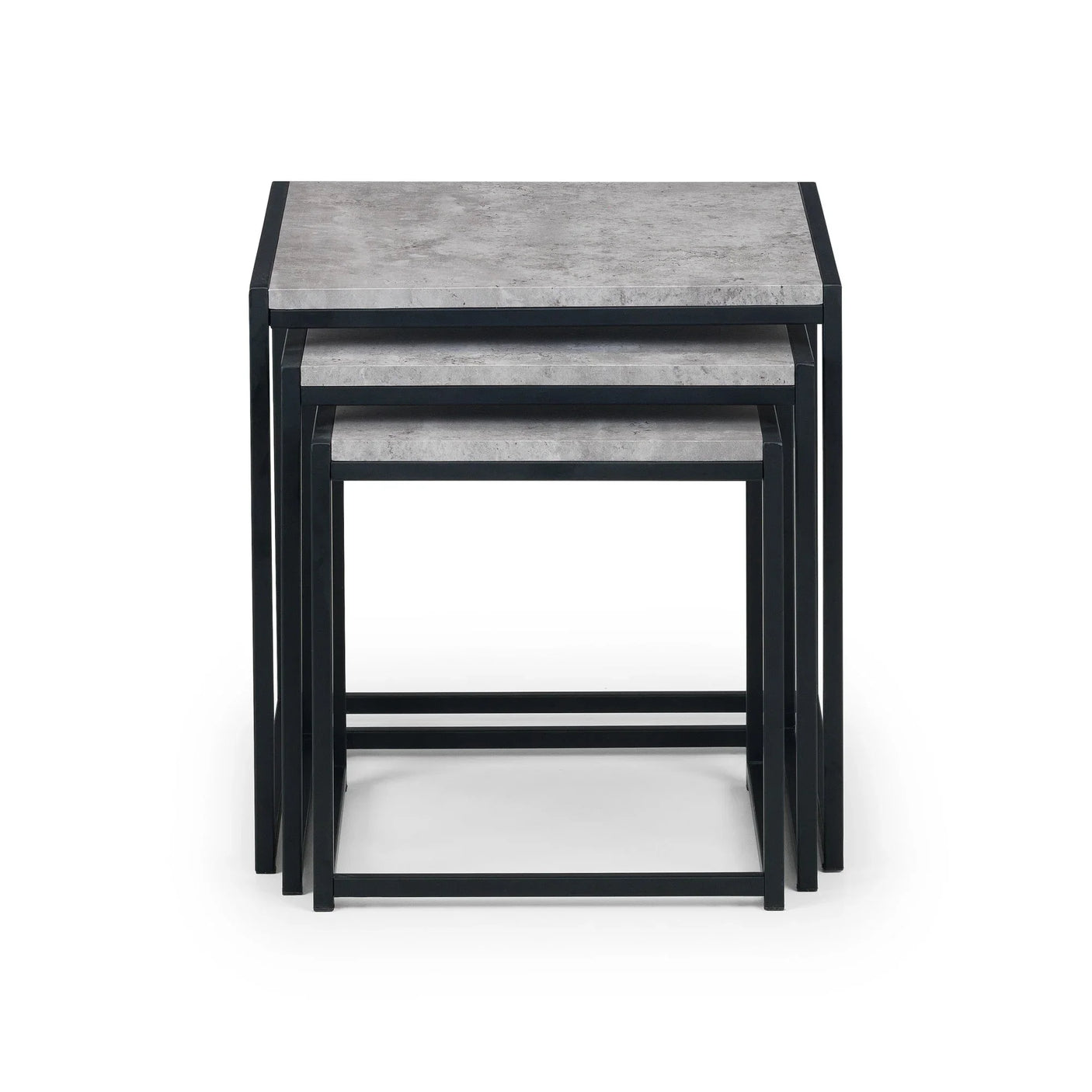 Staten Concrete Nest Of 3 Tables - Grey - STA101