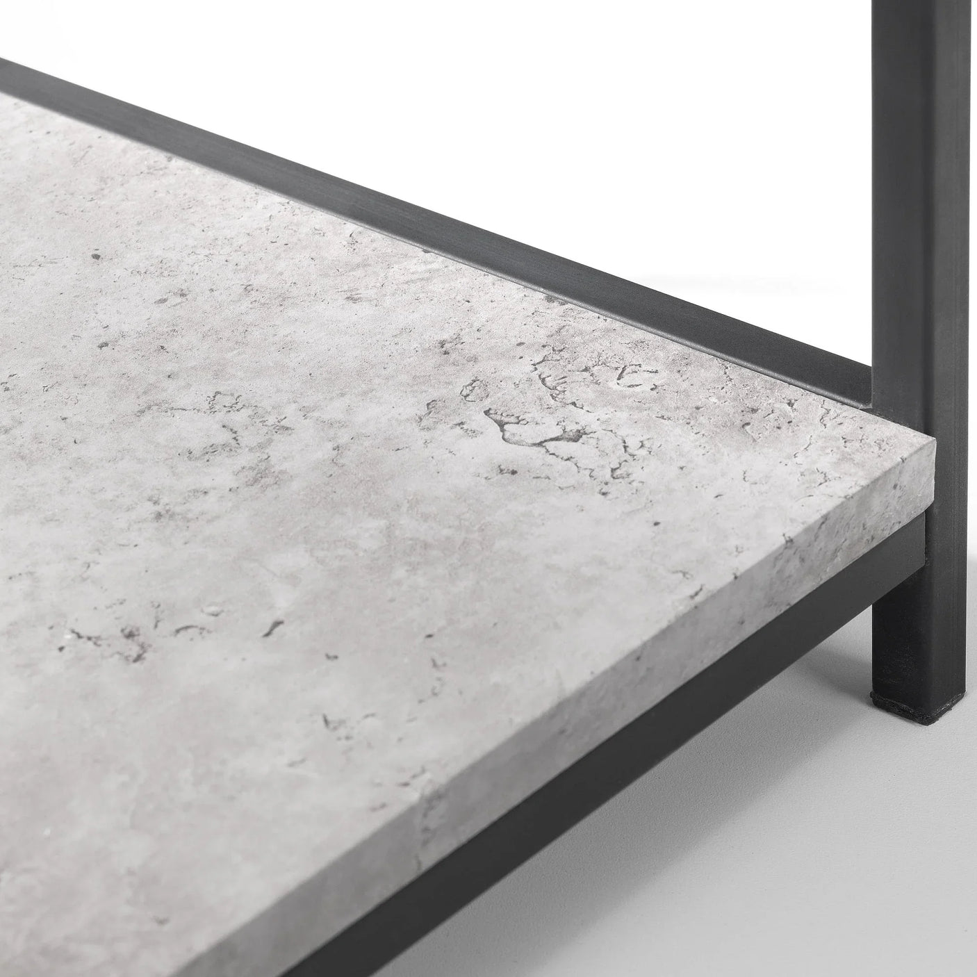 Staten Tall Concrete Bookcase - Grey - STA103