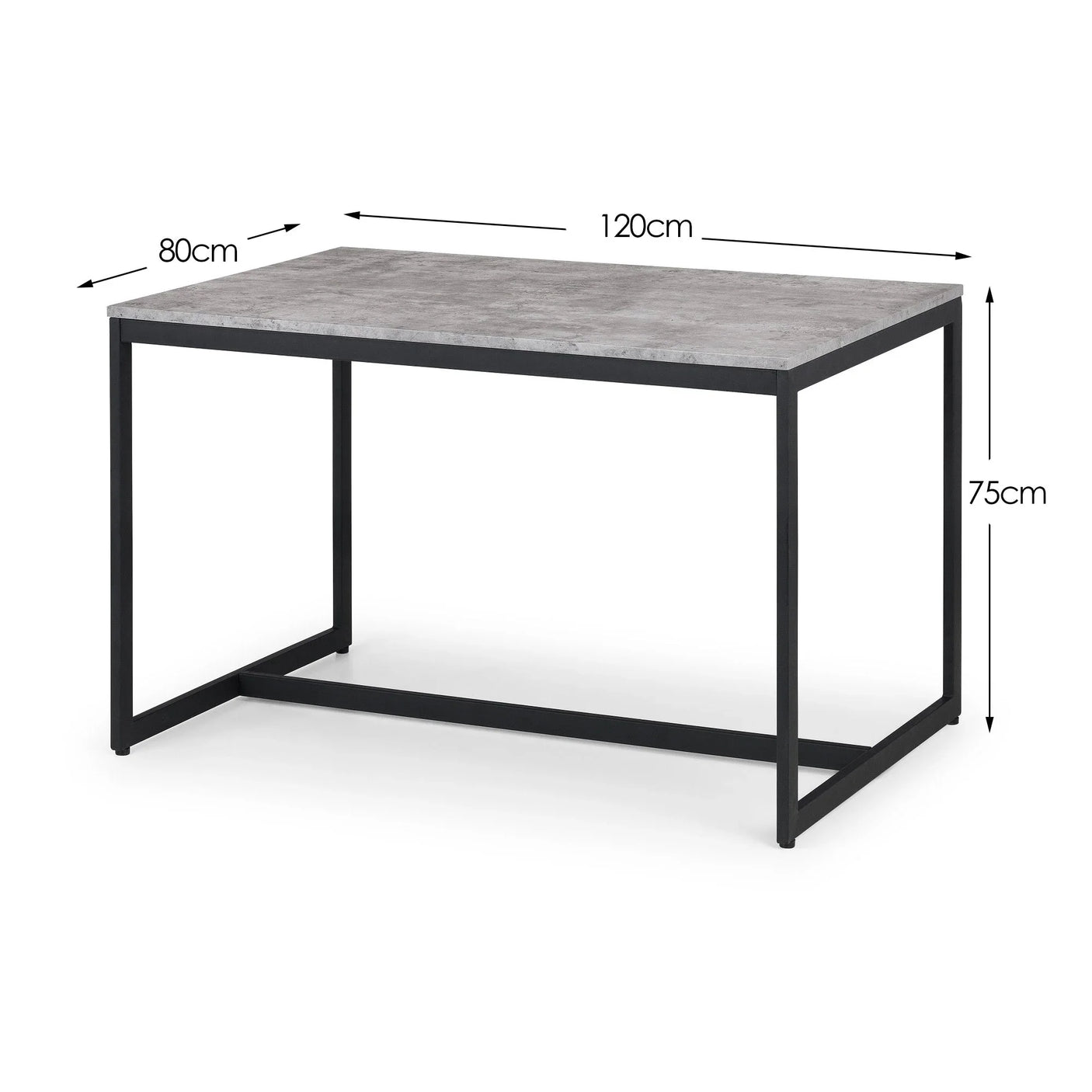 Staten Concrete Dining Table - Grey - STA106