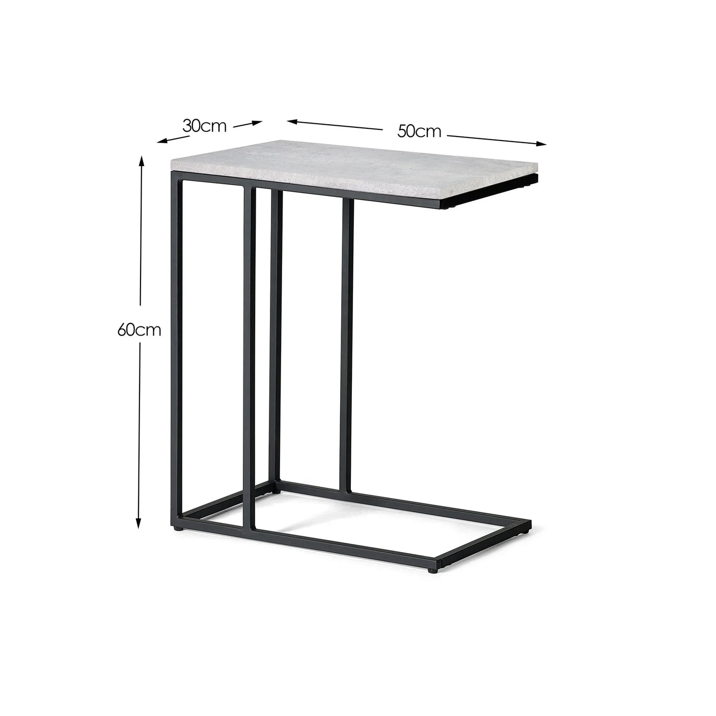 Staten Drinks Table - Grey - STA108