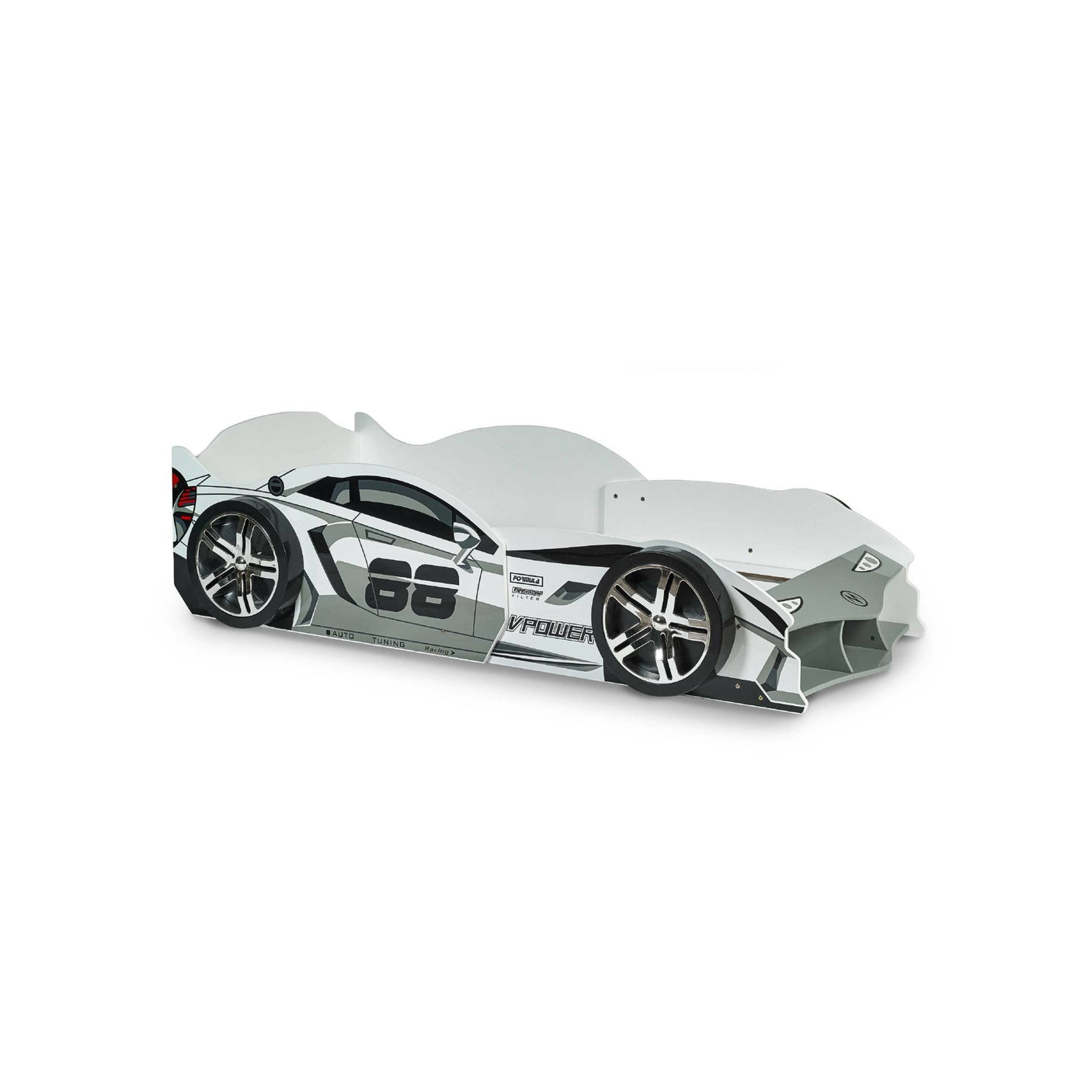 Storm Racer Car Bed - White - STO001
