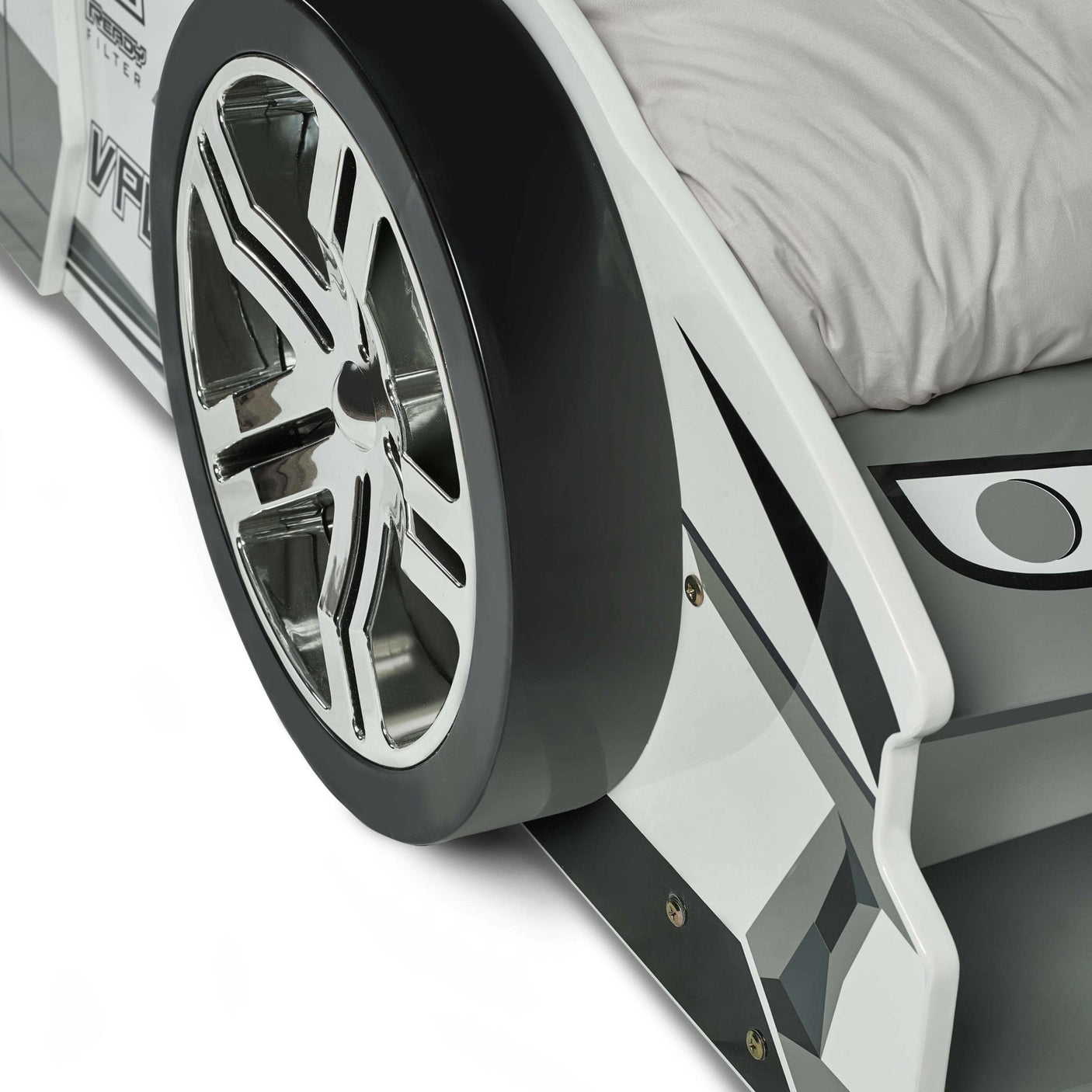 Storm Racer Car Bed - White - STO001