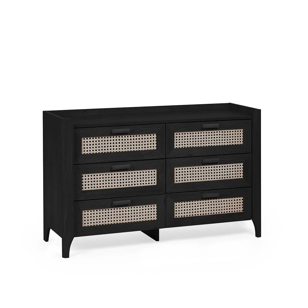 Sydney 6 Drawer Wide Chest - Black Ash