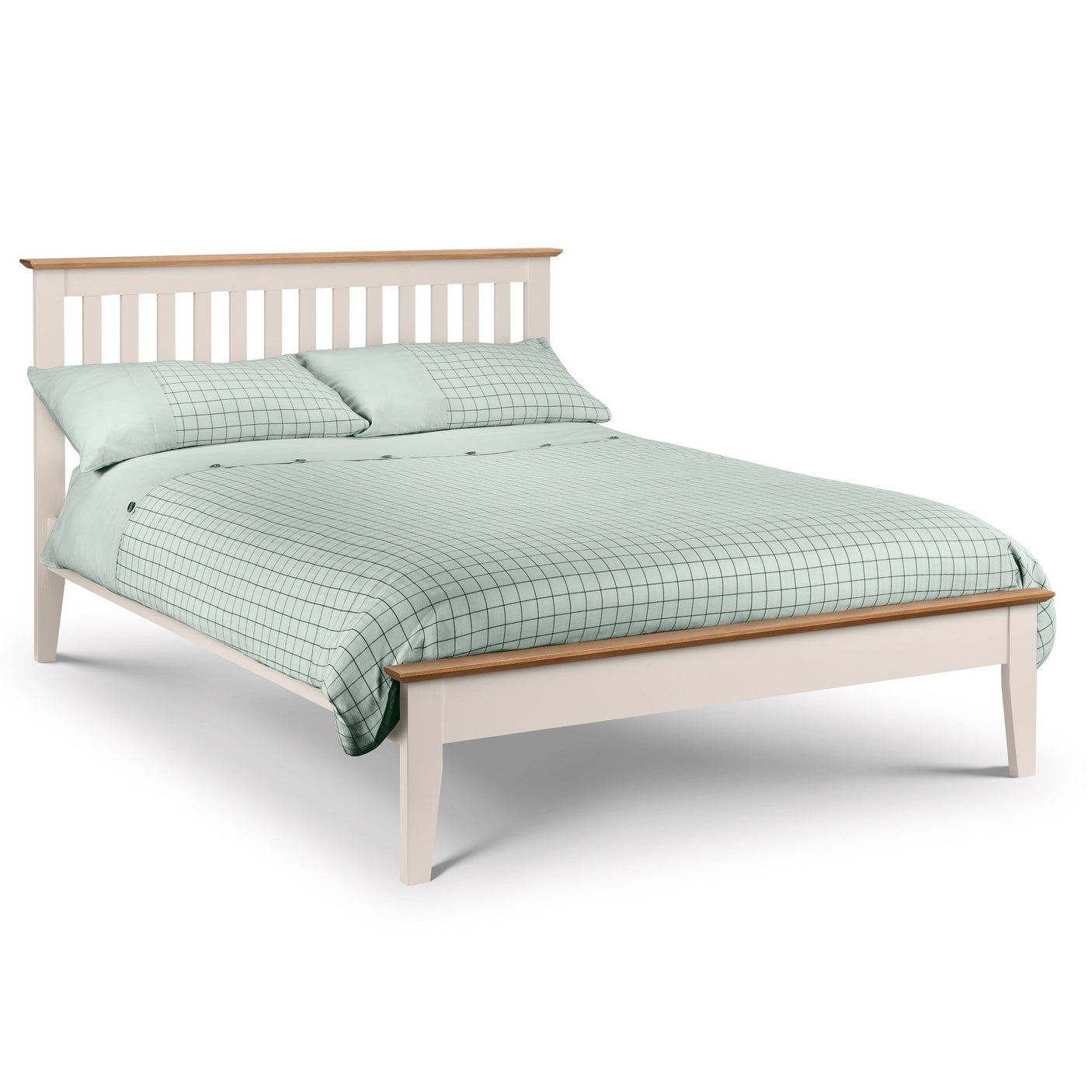 Salerno Shaker Bed - Ivory / Double - SAL108