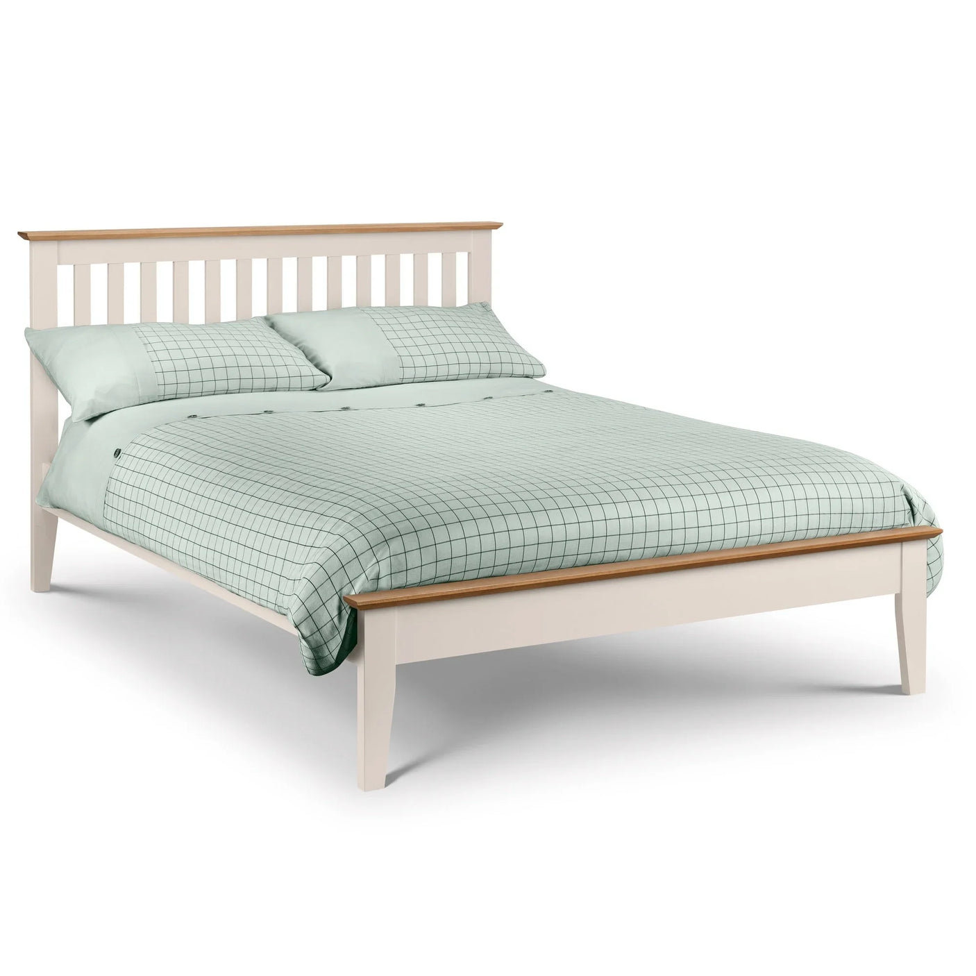 Salerno Shaker Bed - Ivory / Double - SAL108