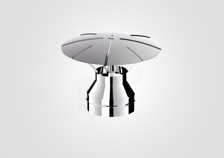 130mm Solinox Rain Cap featuring a sleek, polished chrome finish.