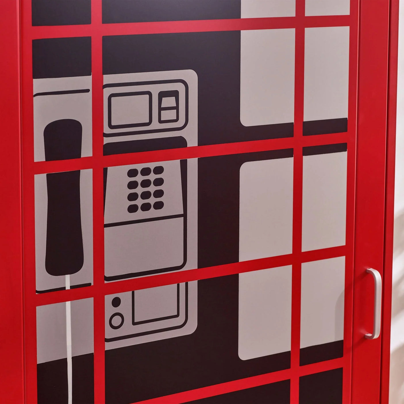 Telephone Box Wardrobe - Red - TEL001