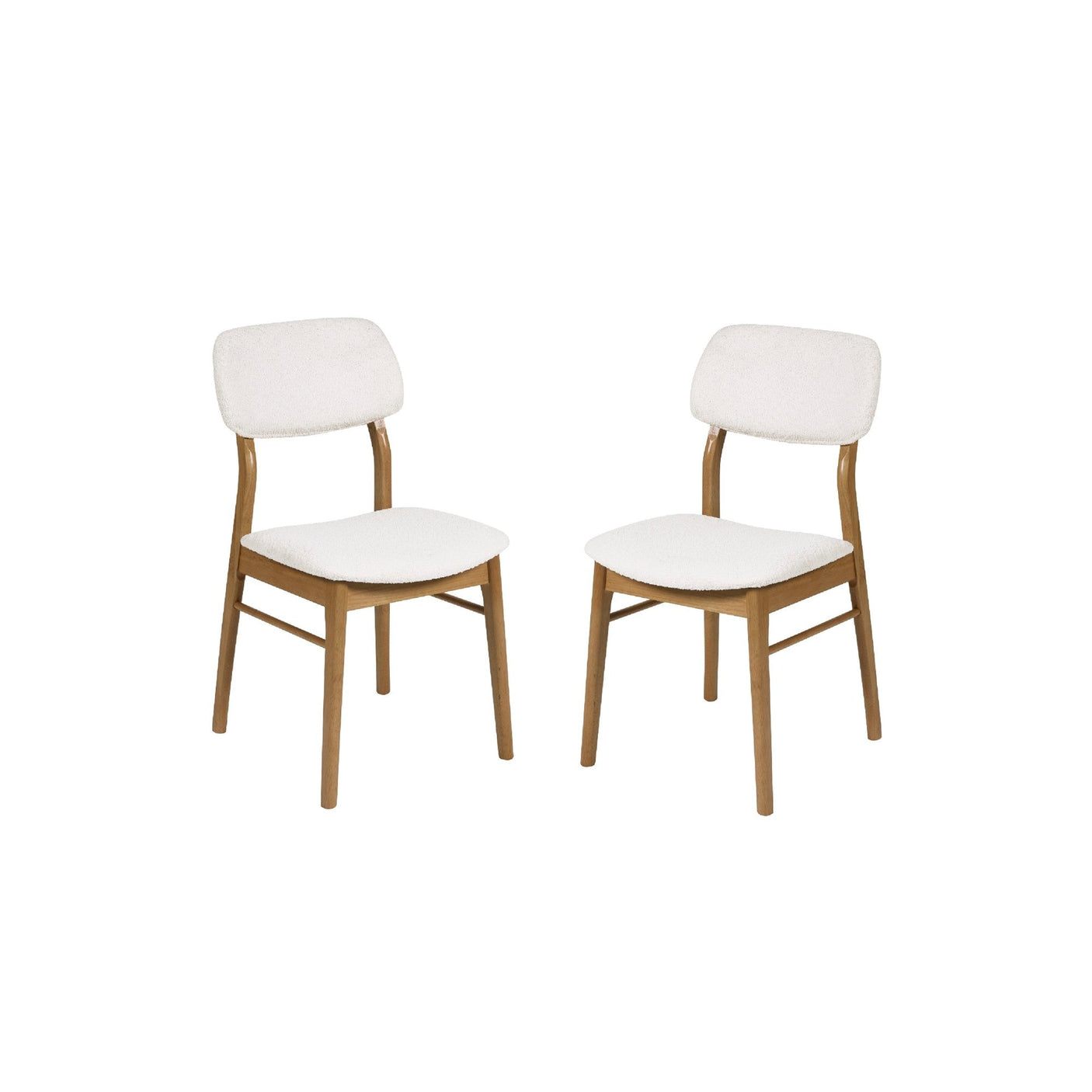 Set of 2 Theia Dining Chairs - White - THE102