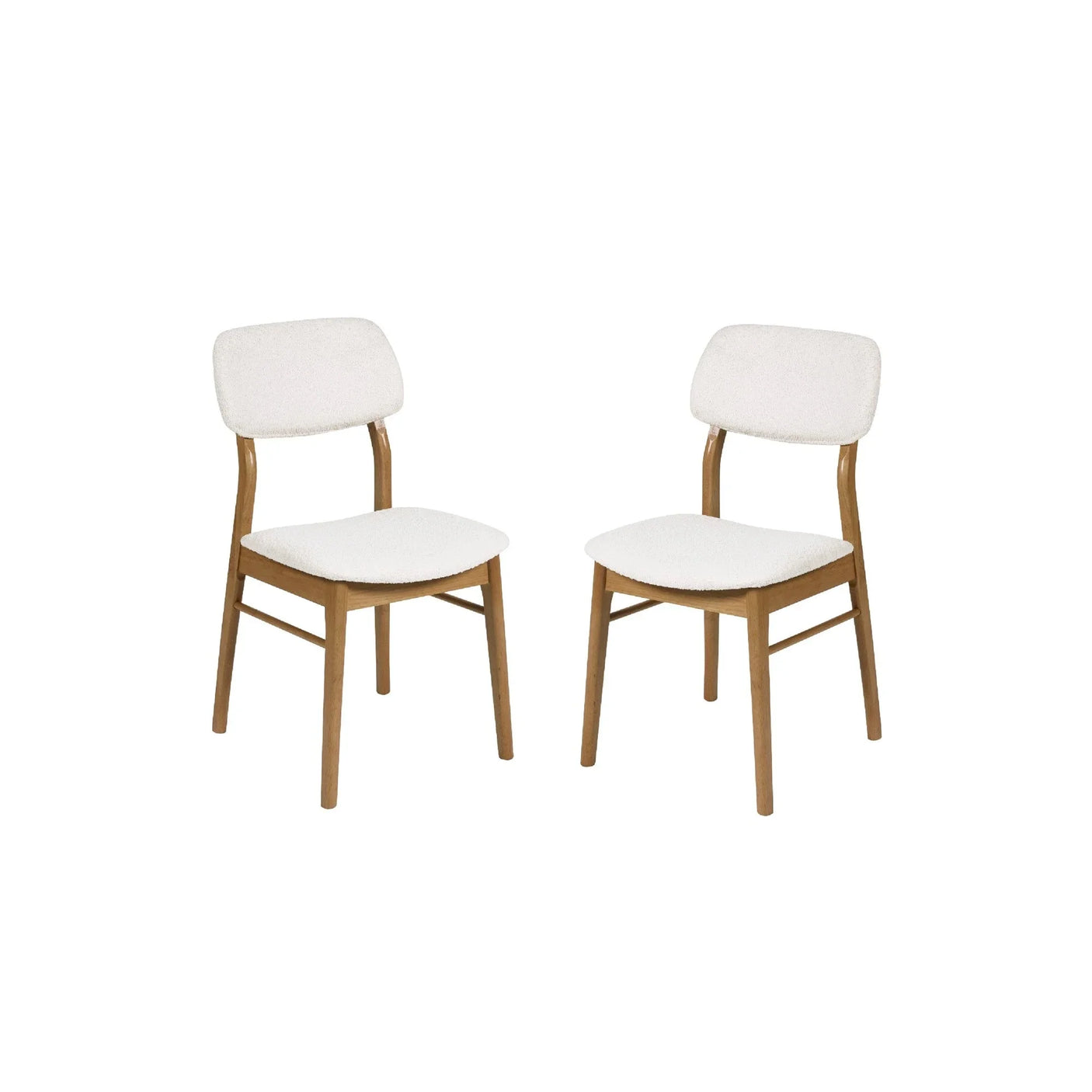 Set of 2 Theia Dining Chairs - White - THE102