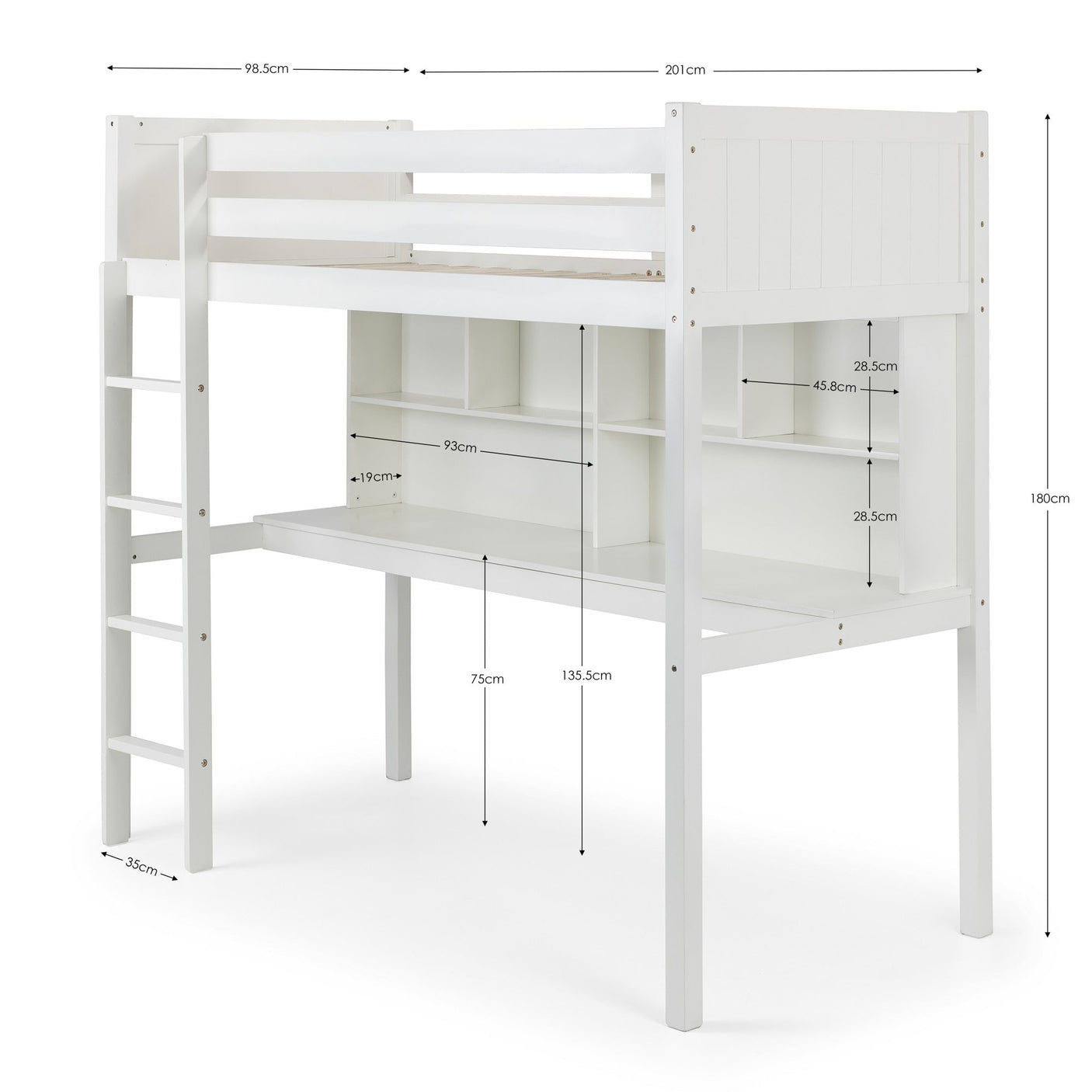 Titan Highsleeper - White - TIT001