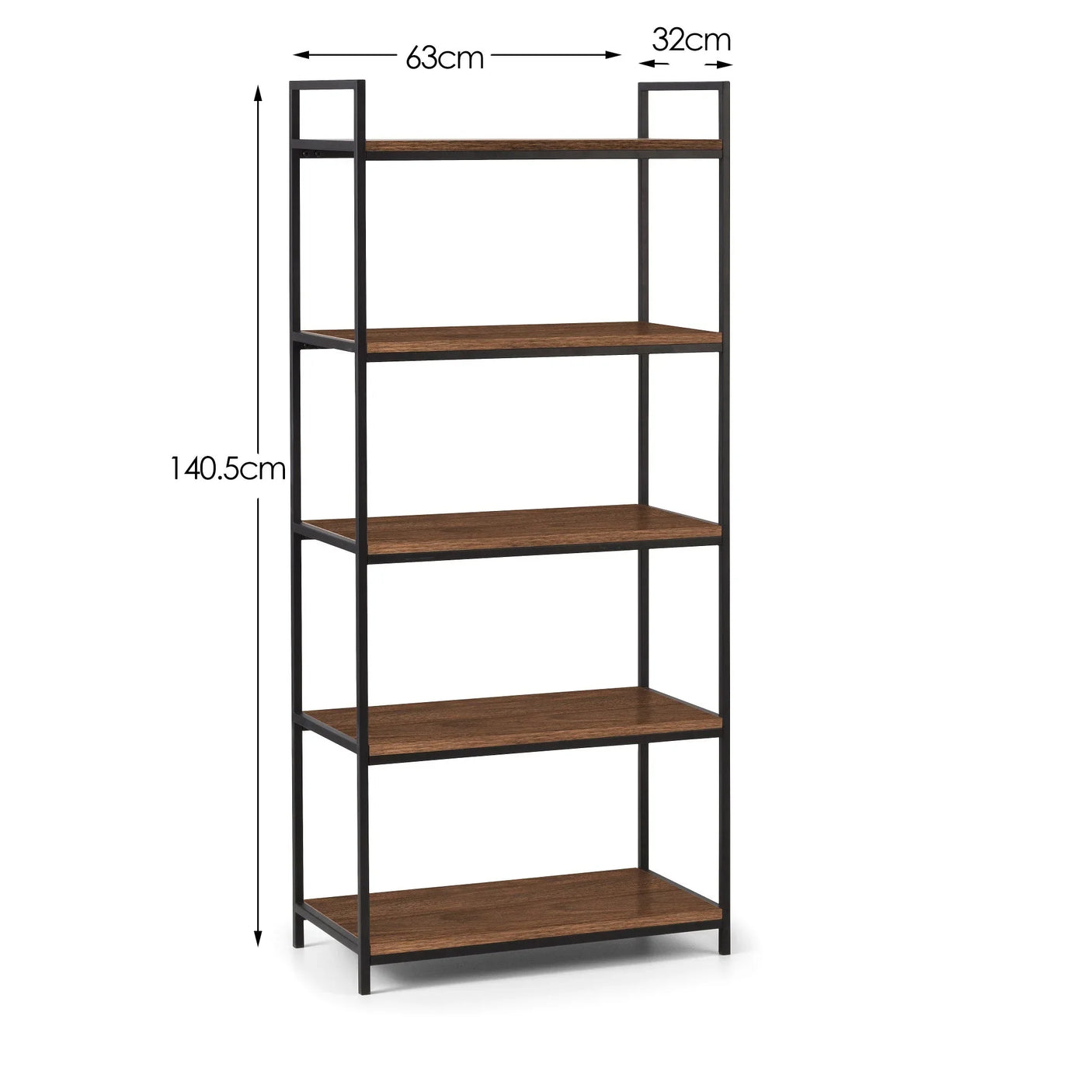 Tribeca Tall Bookcase - Dark Brown - TRI505