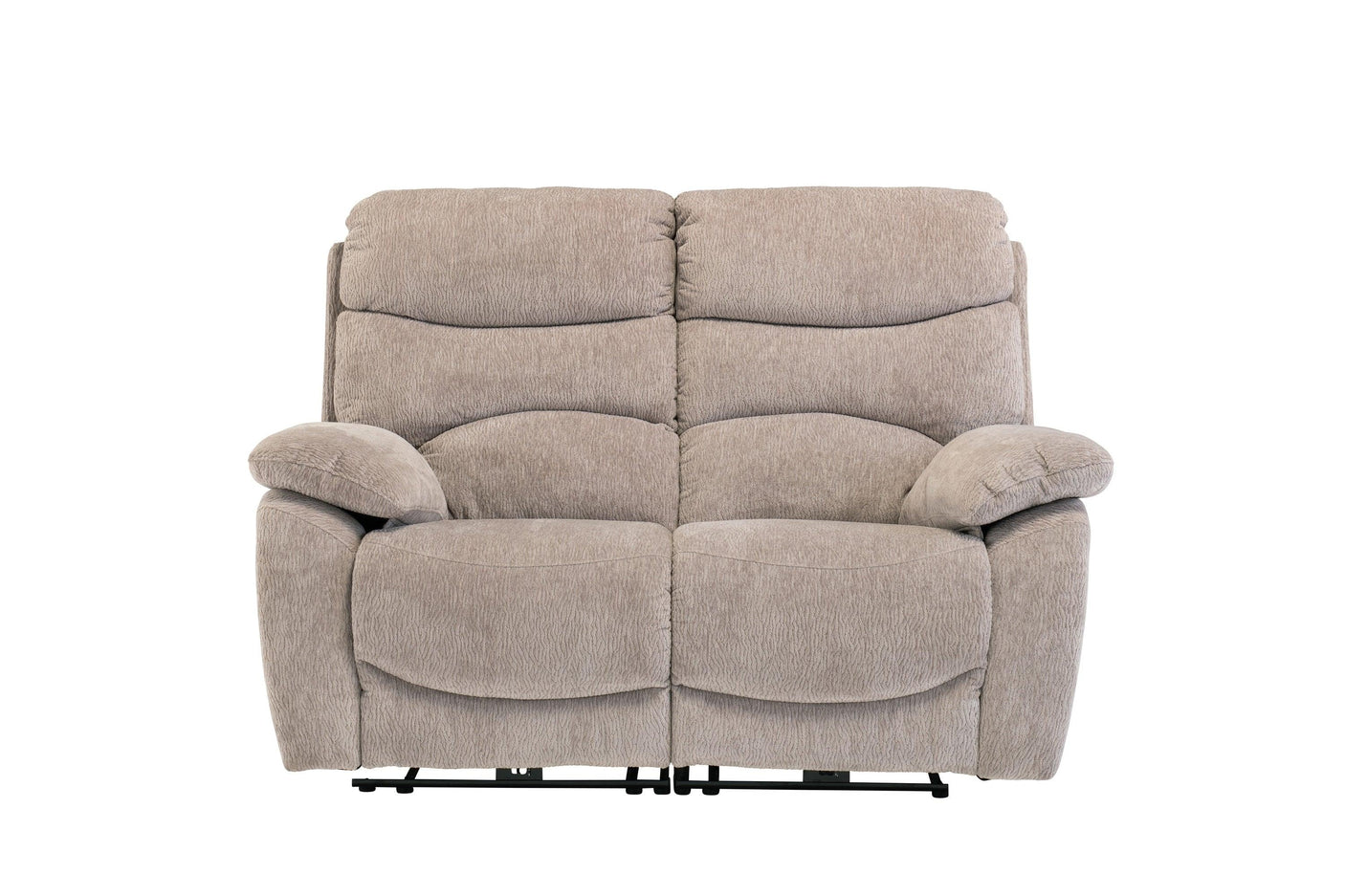Mink Fabric Electric Recliner Sofa - Stylish 2 Seater Comfort