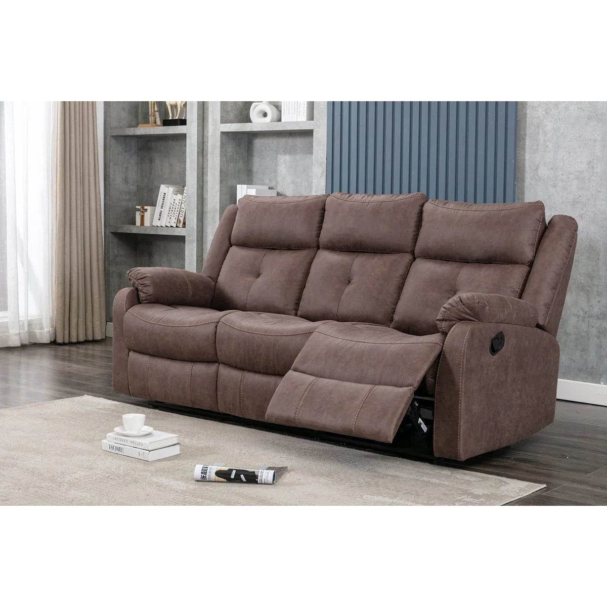 Casey Chestnut - 3 Seater W/ Drop Down Tray