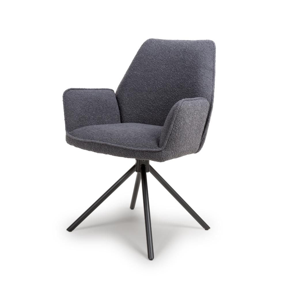 Uno Chair - Grey Boucle (Only sold in 2's) - Image 2