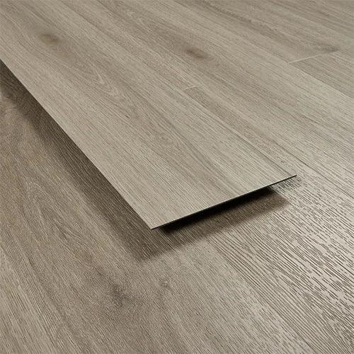 Urban grey wood effect laminate flooring plank with textured finish and subtle grain detail