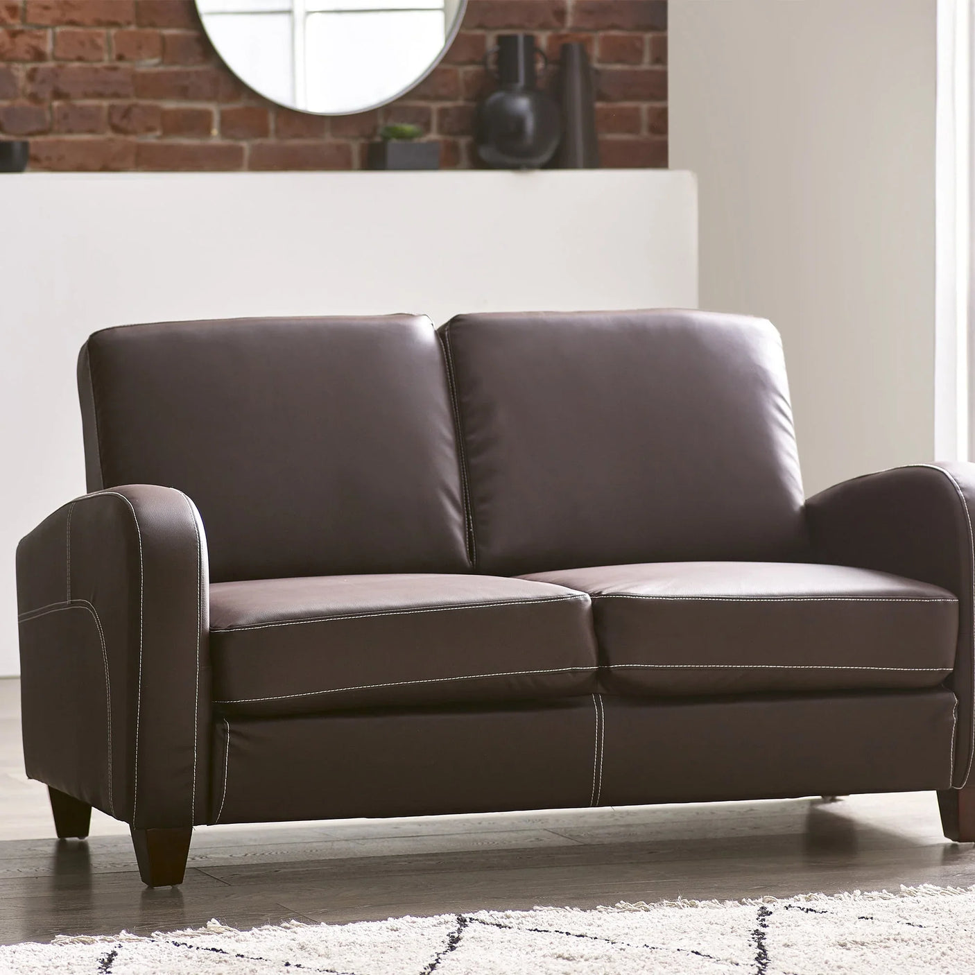 Vivo 2 Seater Sofa - Dark Brown - VIV002