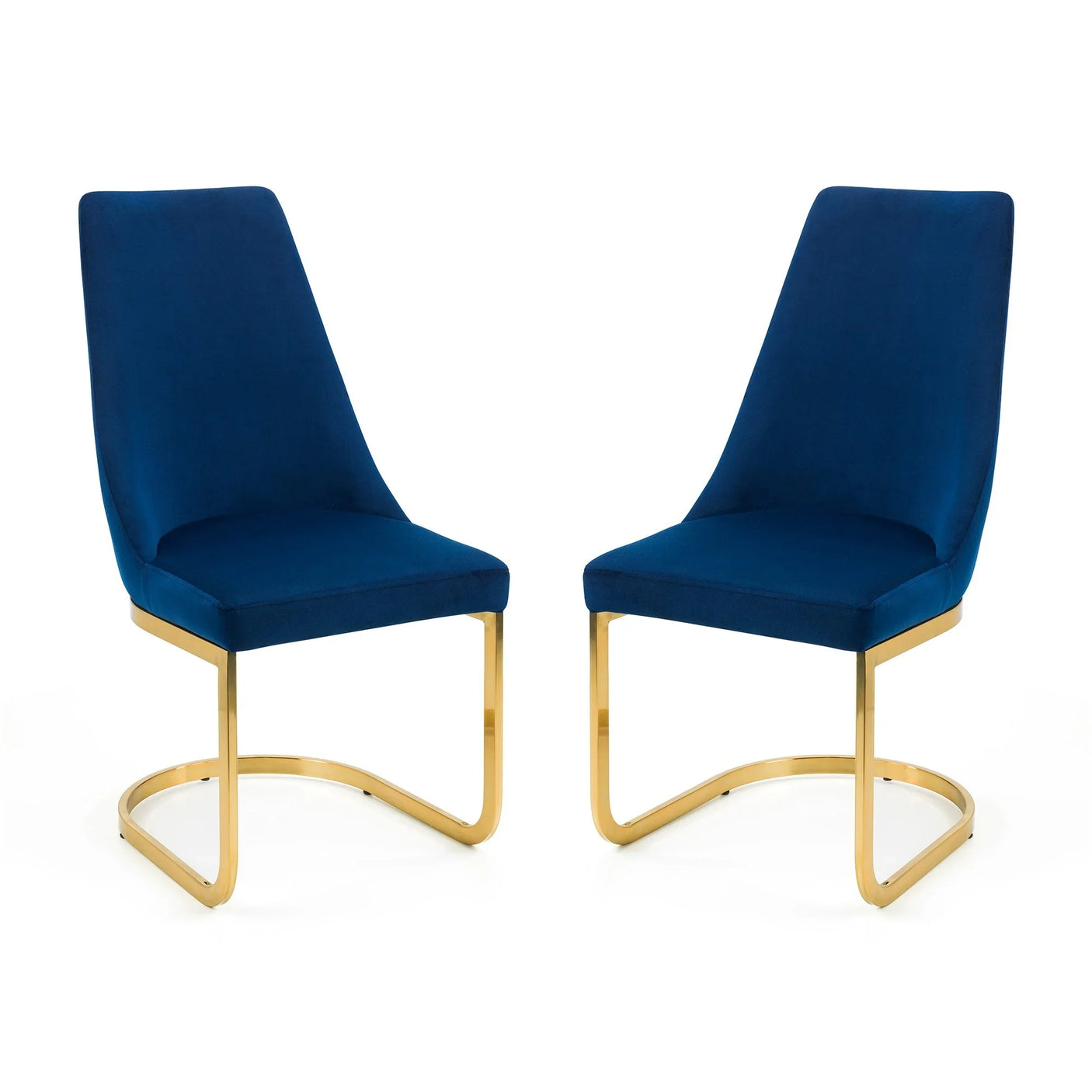 Vittoria Cantilever Dining Chairs (Set of 2) - Blue - VIT004