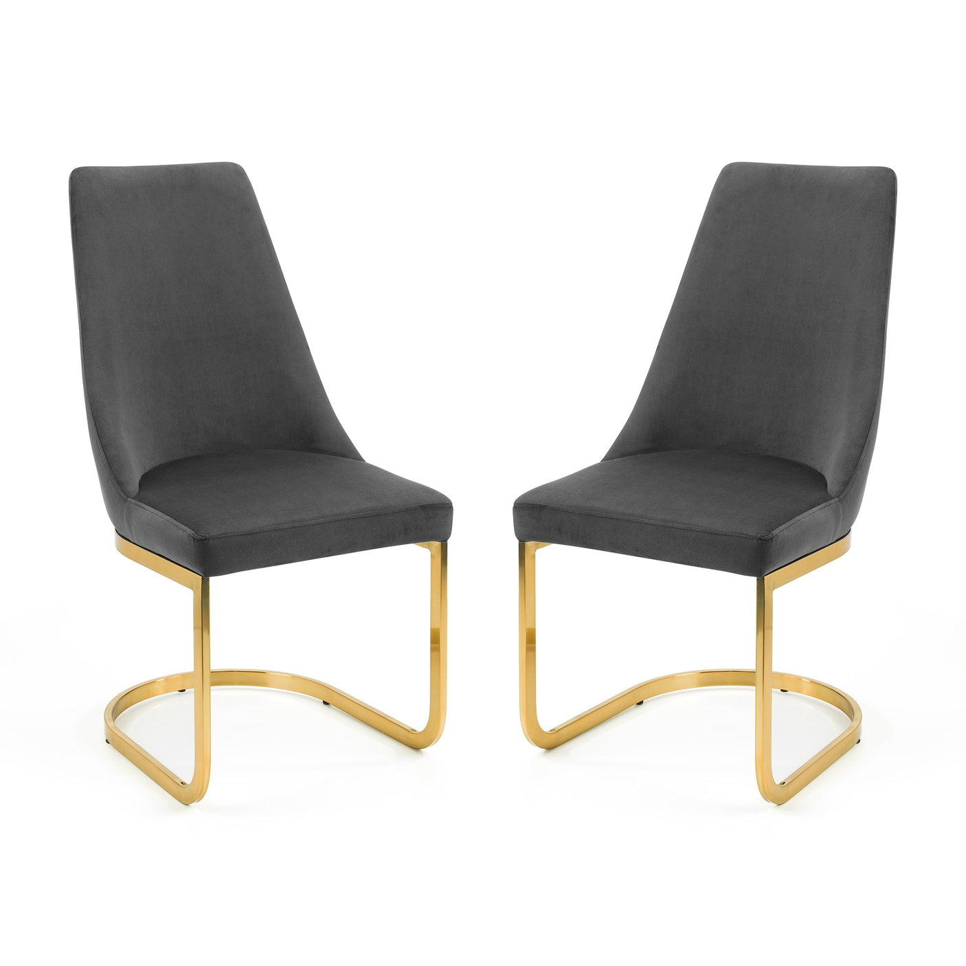 Vittoria Cantilever Dining Chairs (Set of 2) - Blue - VIT004