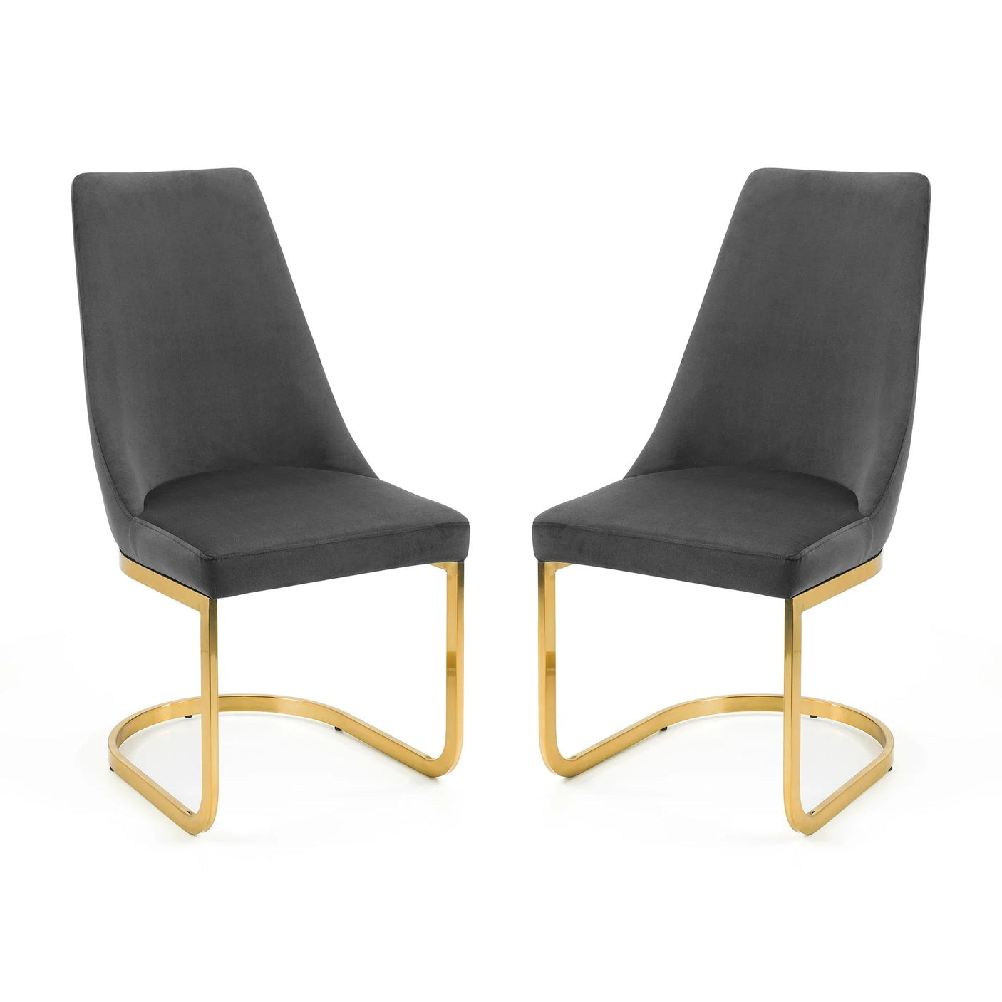 Vittoria Cantilever Dining Chairs (Set of 2) - Blue - VIT004