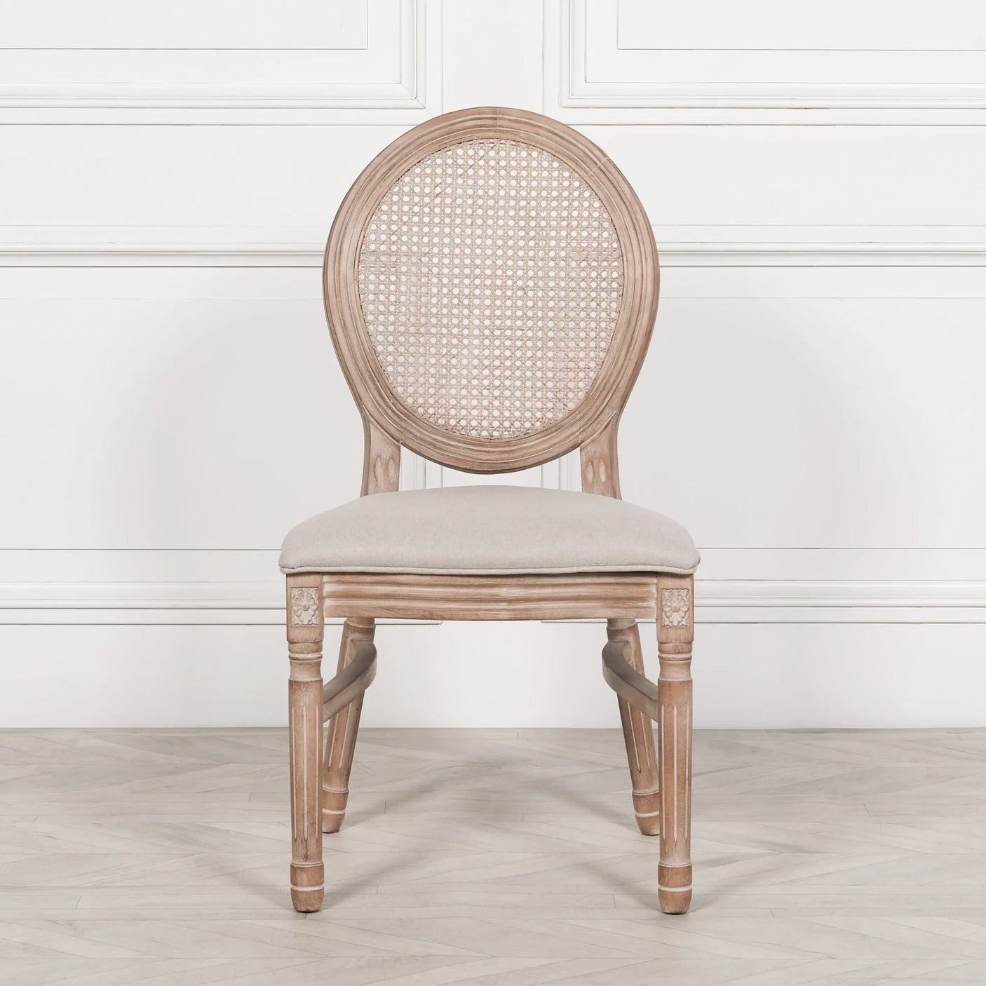 Wooden Louis Upholstered Dining Chair