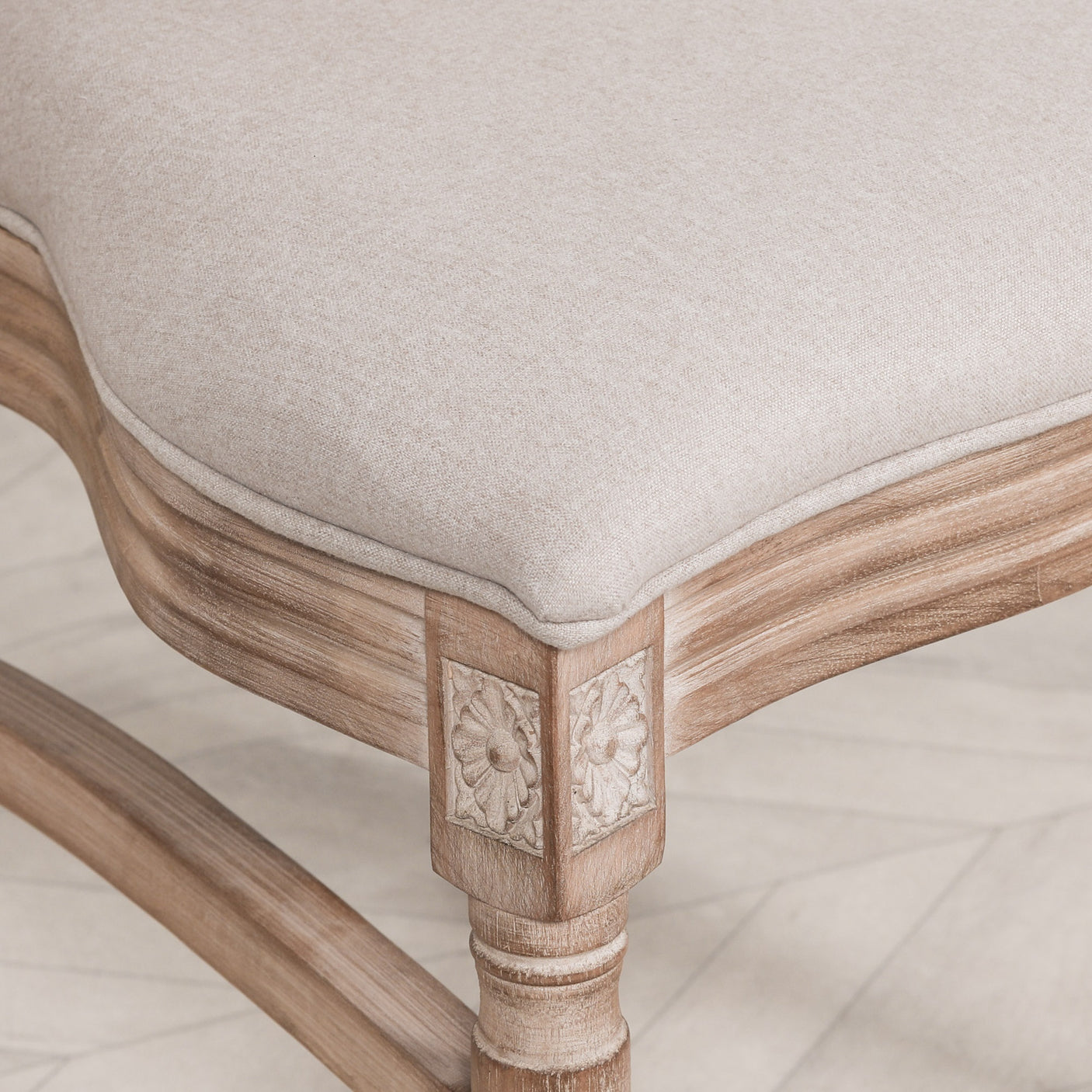 Wooden Louis Upholstered Dining Chair