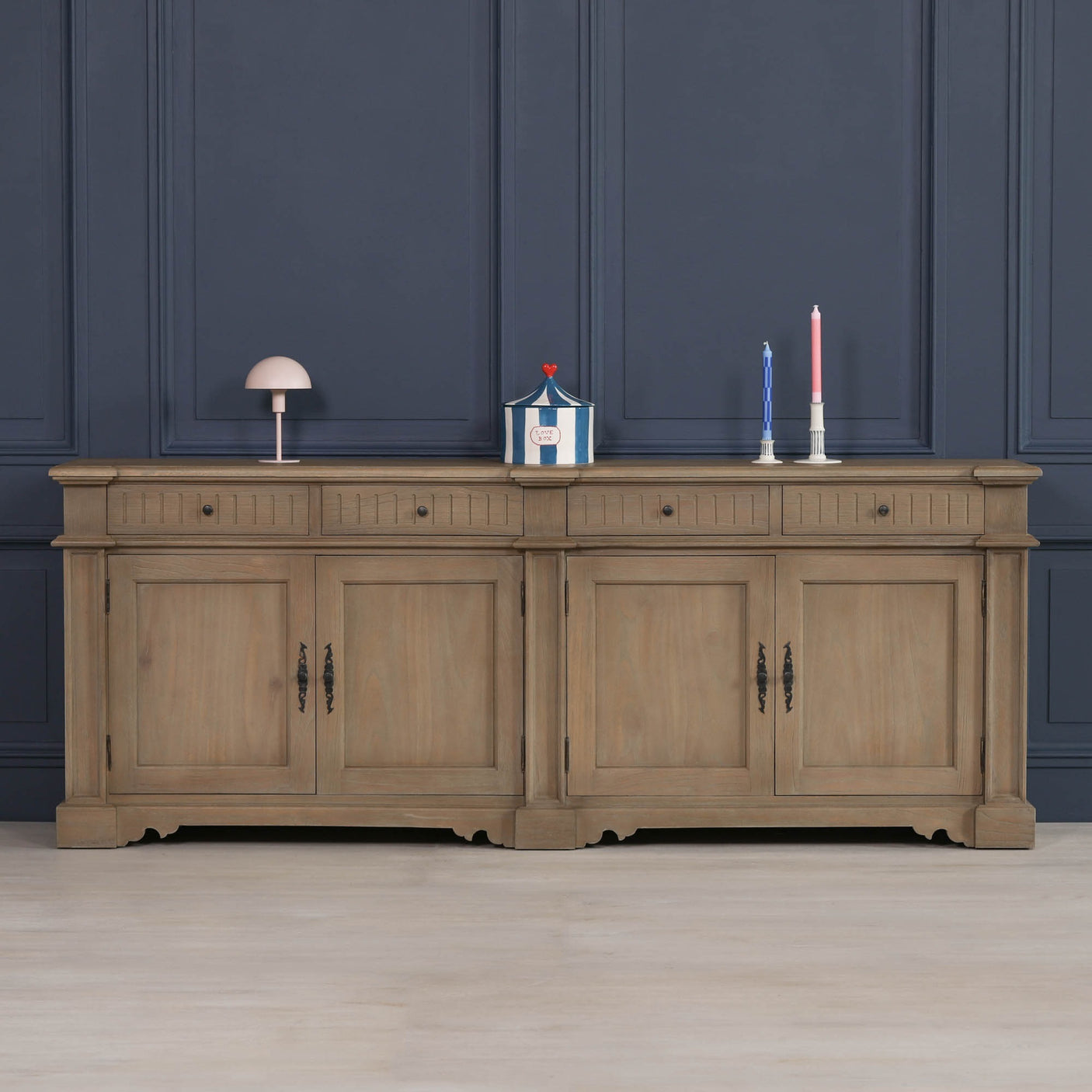 Rustic Classical 232cm Sideboard