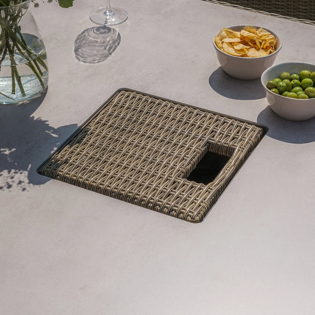 Winchester Royal U-Shaped Sofa Set with Rising Table - Ceramic Top