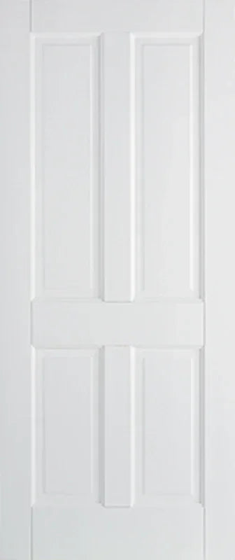 White Canterbury 4 panel interior door with classic rectangular design