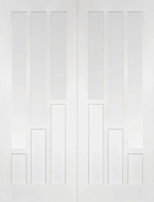 White Coventry Glazed Pair - White - 1981 x 1067 (42") x 40mm