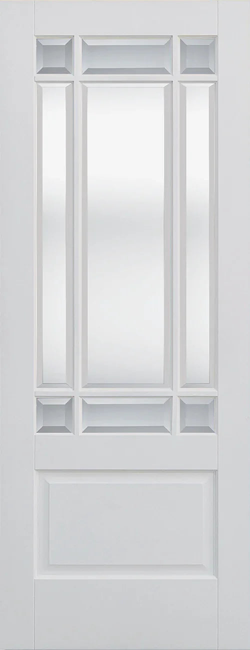 White Downham Clear Bevelled Glazed 9L - White - 1981 x 686 (27") x 35mm