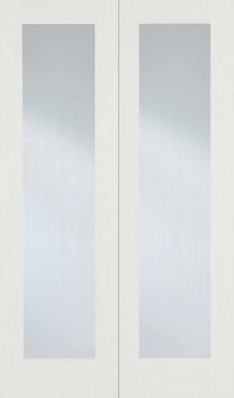 White Pattern 20 Glazed Pair - White - 1981 x 914 (36") x 40mm