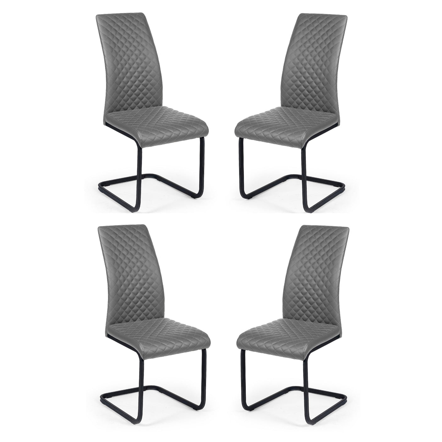 Xavier Dining Chair (Set of 4) - Grey - XAV101