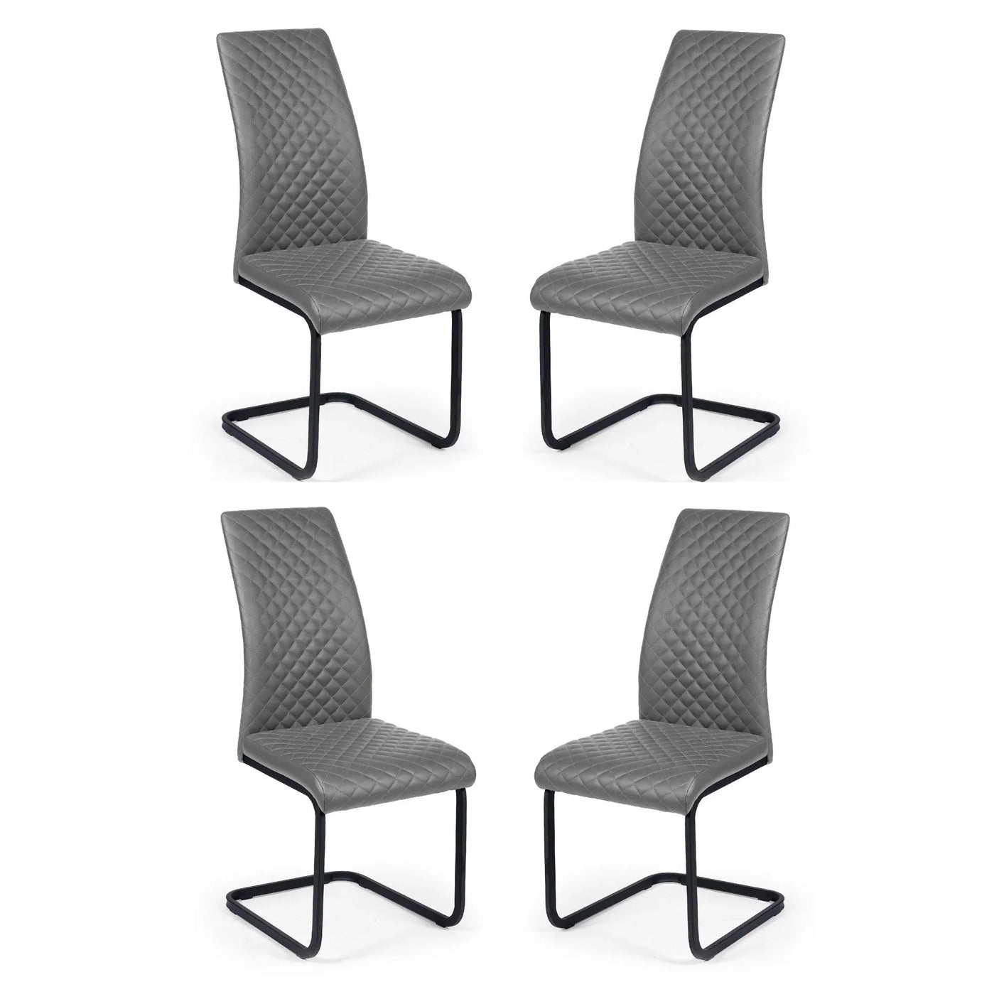 Xavier Dining Chair (Set of 4) - Grey - XAV101