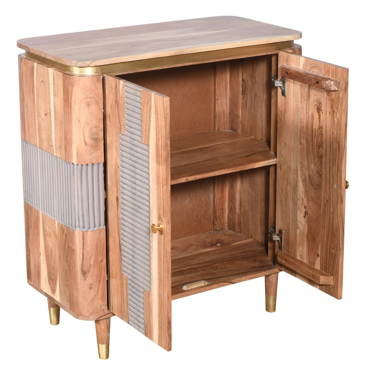 Wilton Acacia Wood 2 Doors Sideboard with lacquered finish