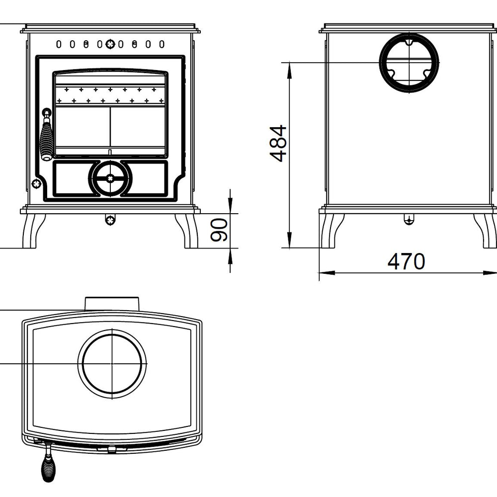 Aran 5kW Multi Fuel (Eco) - Technical Drawing