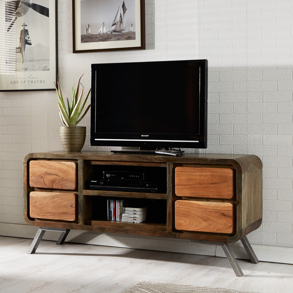 Aspen Plasma Media Unit made from reclaimed metal and wood