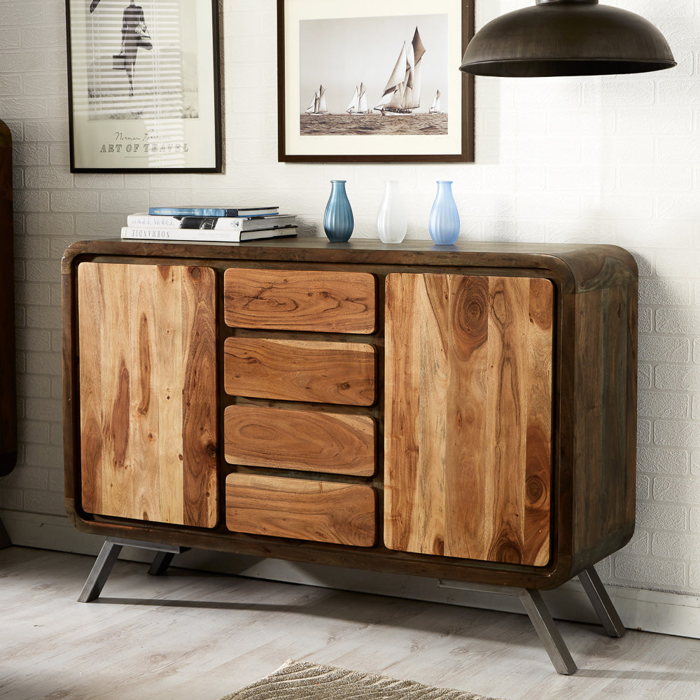 Aspen Large Sideboard made from reclaimed metal and wood