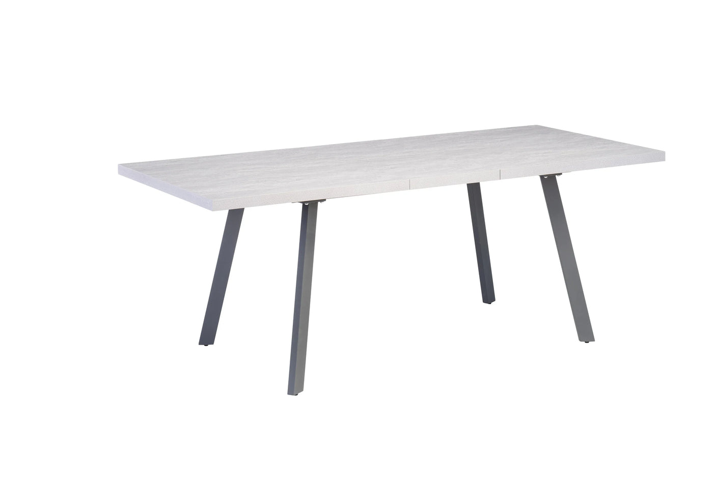Modern Extending Dining Table - Grey Legs, 1.6m to 2m Length