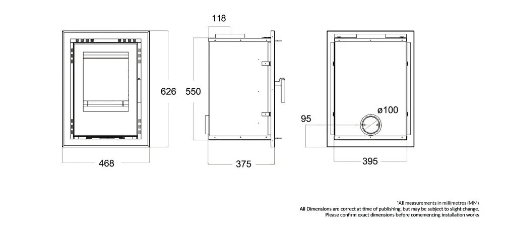 Athens 400 4.8kW Multi Fuel (Eco) - Technical Drawing