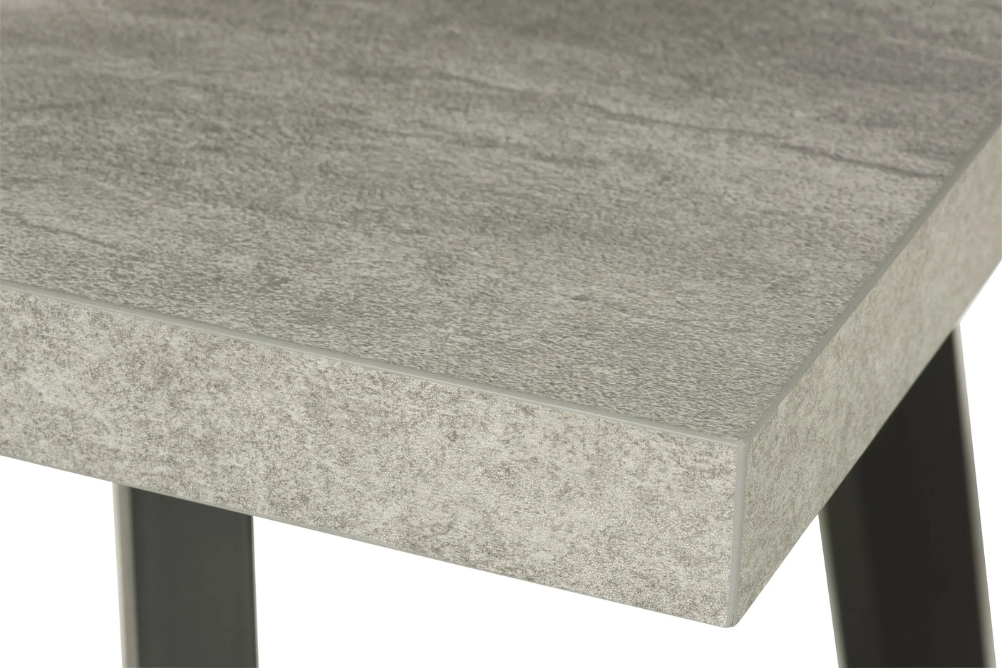 Modern Extending Dining Table - Grey Legs, 1.6m to 2m Length