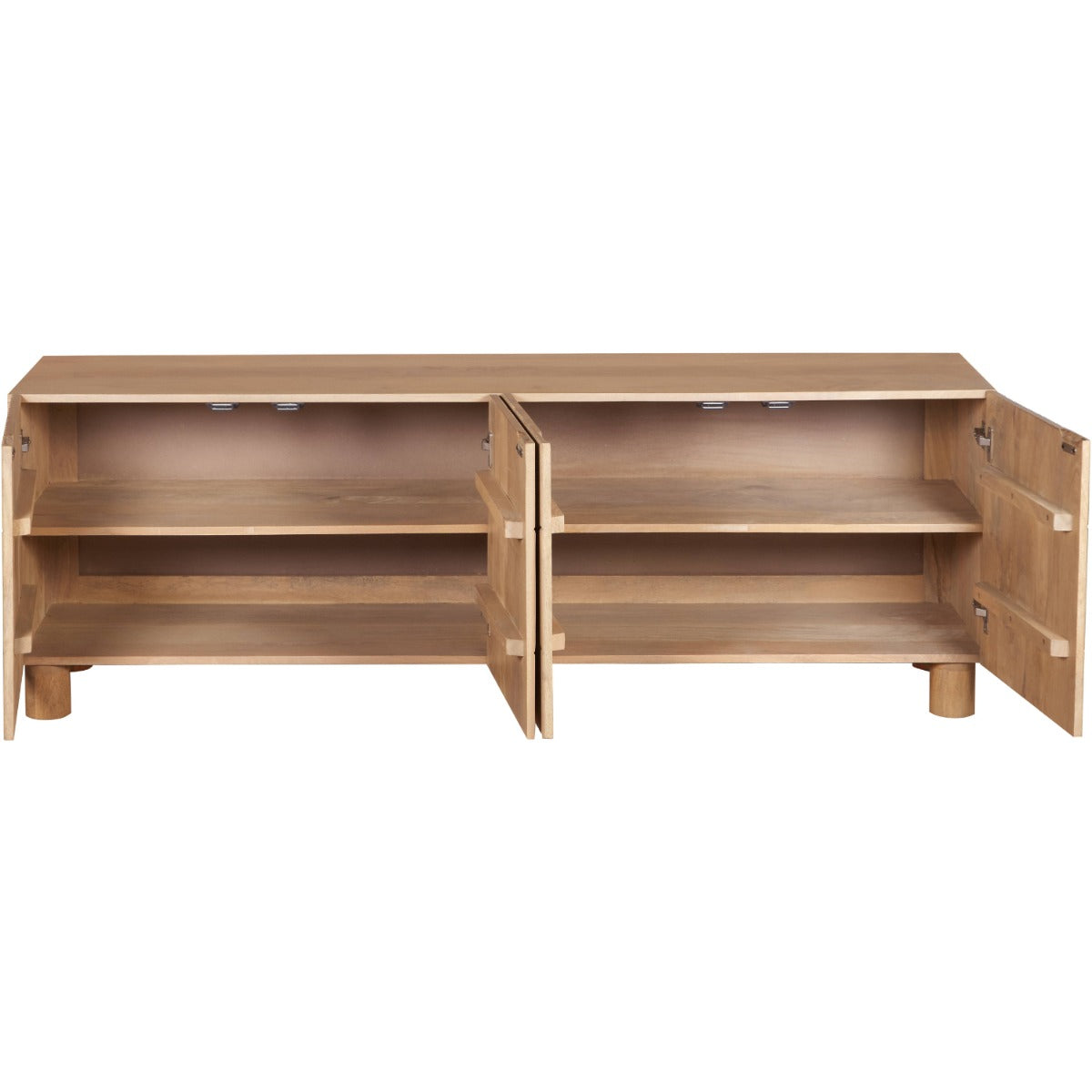 Austin solid wood large low board TV cabinet in a stylish living room