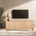 Austin Solid Wood Large Low Board Tv Cabinet - View 4