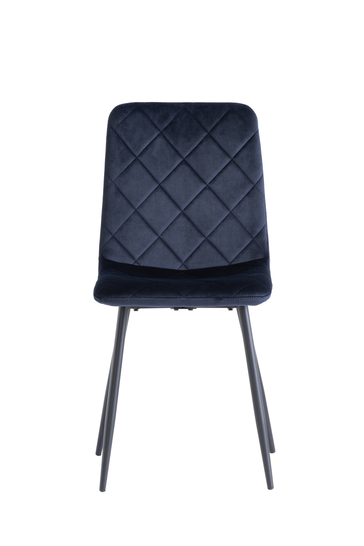 Deep Blue Velvet Dining Chair - Elegant Upholstered Seat for Home