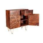 Dark Gold 2 Door Medium Sideboard - View 4