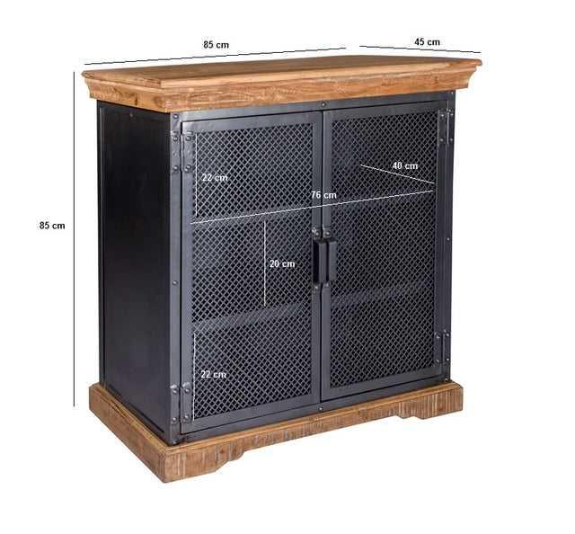 Metropolis Industrial Sideboard And Hutch Set - View 2