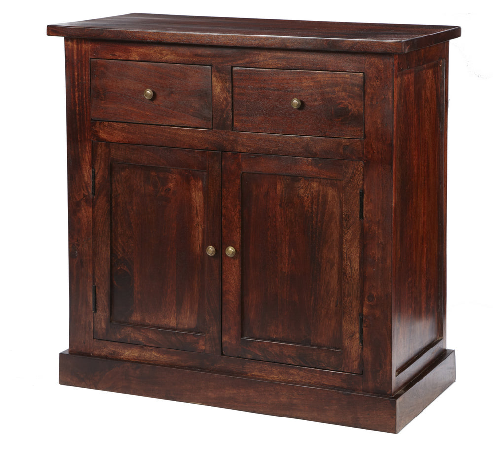 Jaipur Dark Mango 2 Door Sideboard made from solid mango wood