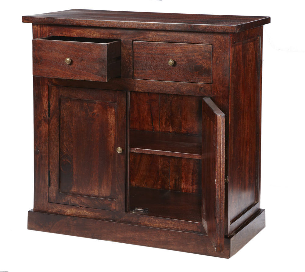 Jaipur Dark Mango 2 Door Sideboard made from solid mango wood